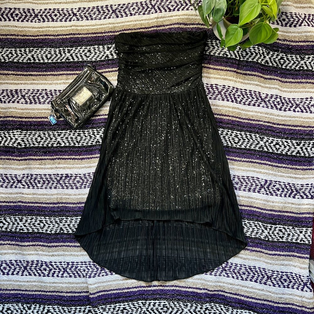 EXPRESS High-Low Sequins Dress